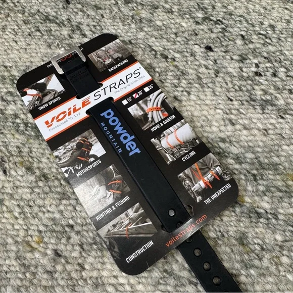 2 Voile Strap with Aluminum Buckle - 20" - Powder Mountain Branded - Picture 5 of 10